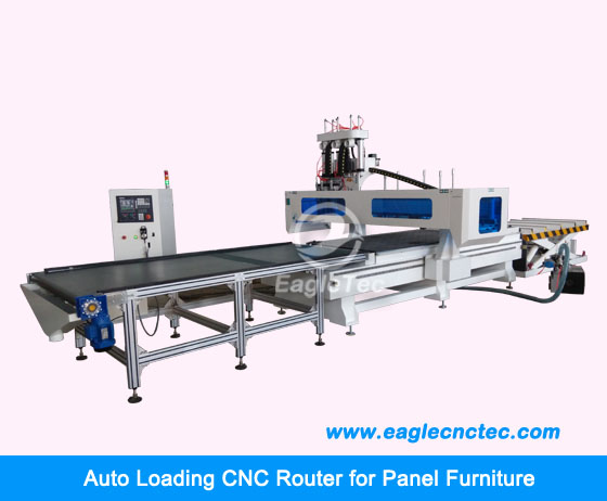 cnc router with auto loading for kitchen furniture office furniture