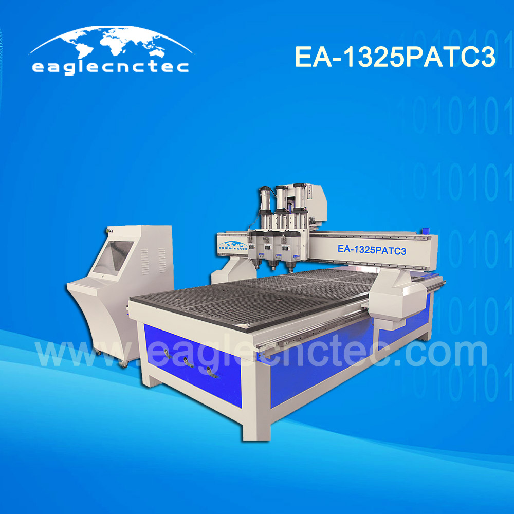 3D Wood Cutting CNC Machine with Pneumatic Tool Changer