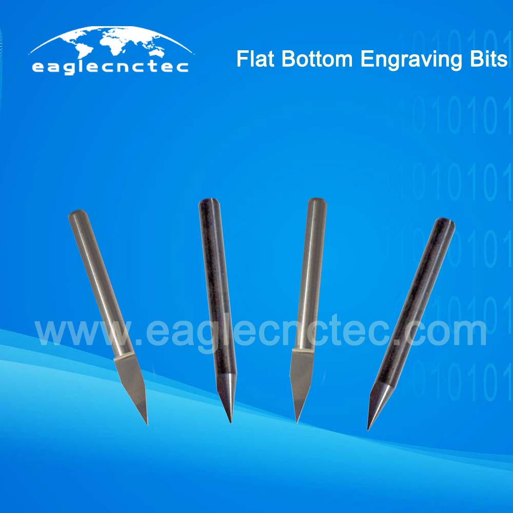 Flat Bottom Engraving Bits Conical Tools for Wood Carving