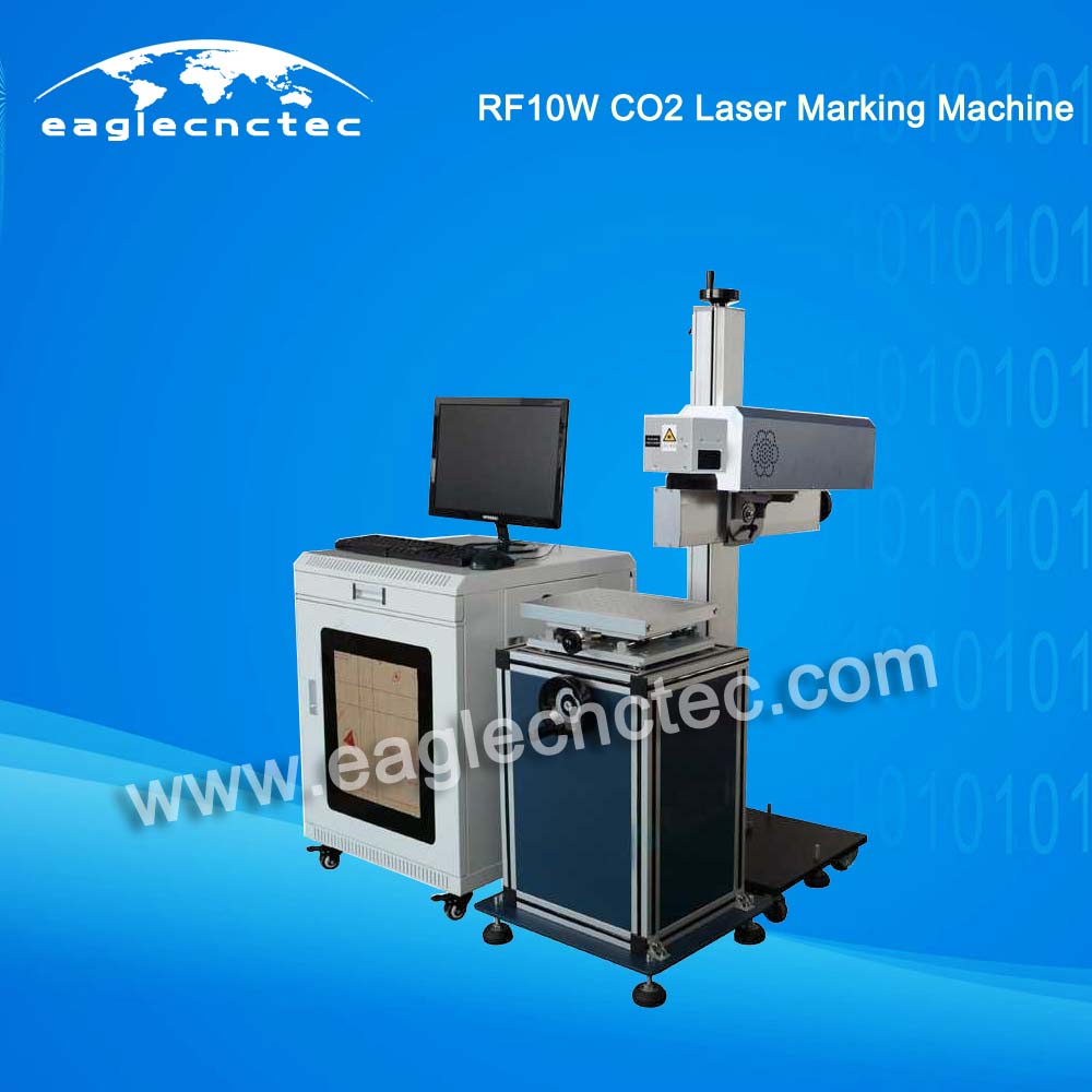 CO2 RF 10W Laser Part Marking Machine With Up And Down Table