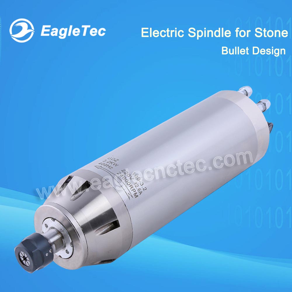 Best 5.5kw Electrospindle Water Cooled Special for Stone Working and Light Metal 24000RPM