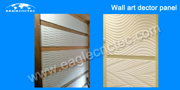 art wall made by 2.5d cnc router