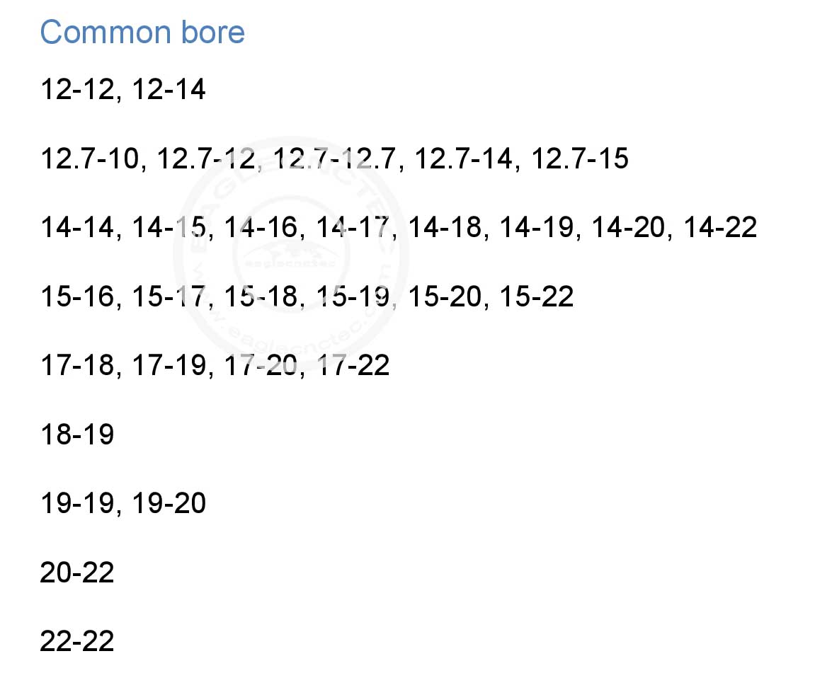 stepper motor coupler bore size