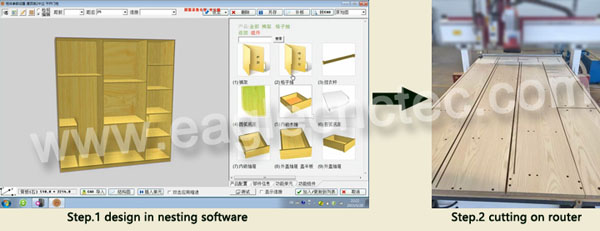 cnc wood cutter with nesting software