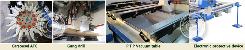 carousel atc gang drill ptp vacuum table