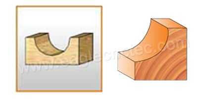 round bottom bit milling effect