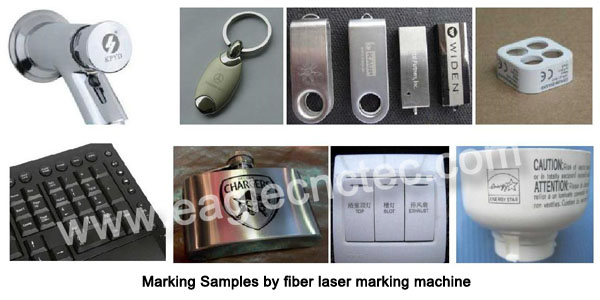 marking samples made by fiber laser marker