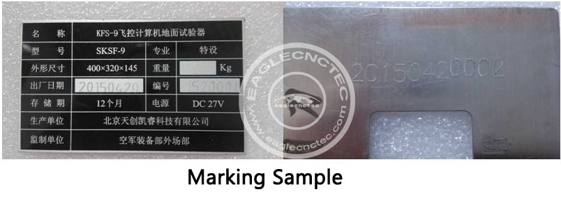 dot peen marking sample