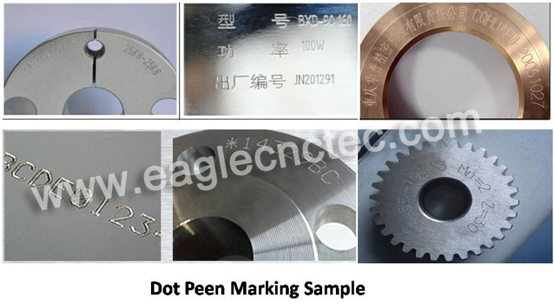 dot peen marking sample