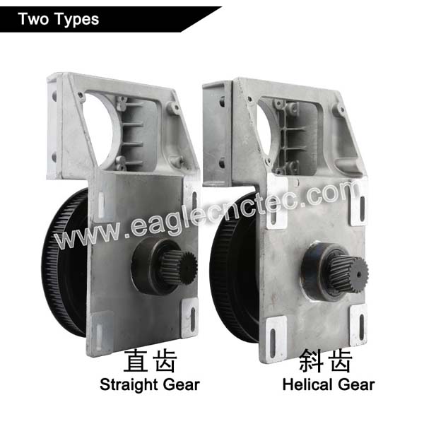 helical teeth straight teech gear box for cnc