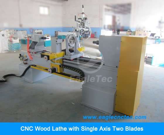 cnc wood turning lathe for making baluster pillar banister with gimbals spindle