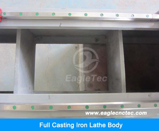 casting iron lathe body of cnc wood turning lathe machine