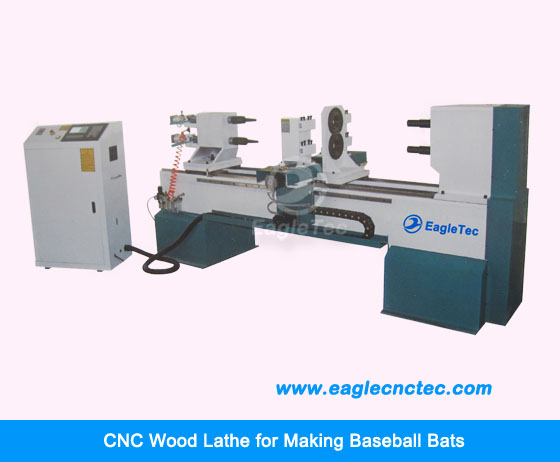 two axes cnc wood lathe for baseball bats