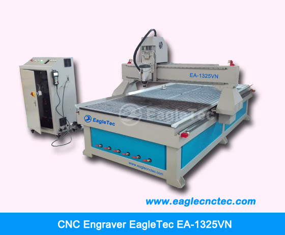 cnc engraver ea-1325vn with 3 axis and one head
