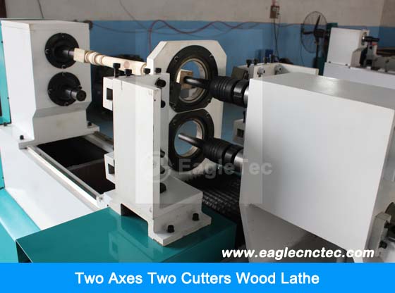 computer controlled wood lathe with high production output