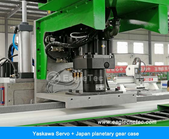 cnc nesting machine with Yaskawa servo and japan planetary gear case