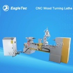 CNC Wood Turning Lathe for Baluster with Gymbals Spindle - 4 Axis