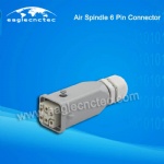 Air Cooled Spindle 6 Pin Connectors Aviation Plug for Sale