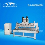 Automated Wood Carving Multi Spindle CNC Machine